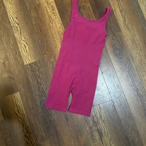 Pink Sleeveless Romper